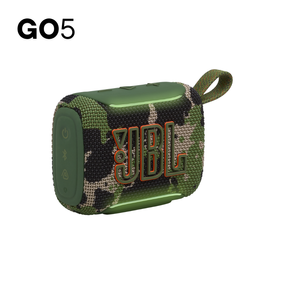 PARLANTE JBL GO5 CAMUFLADO CON LUZ AMBIENTAL CON EMPAREJAMIENTO AIRTOUCH - 1