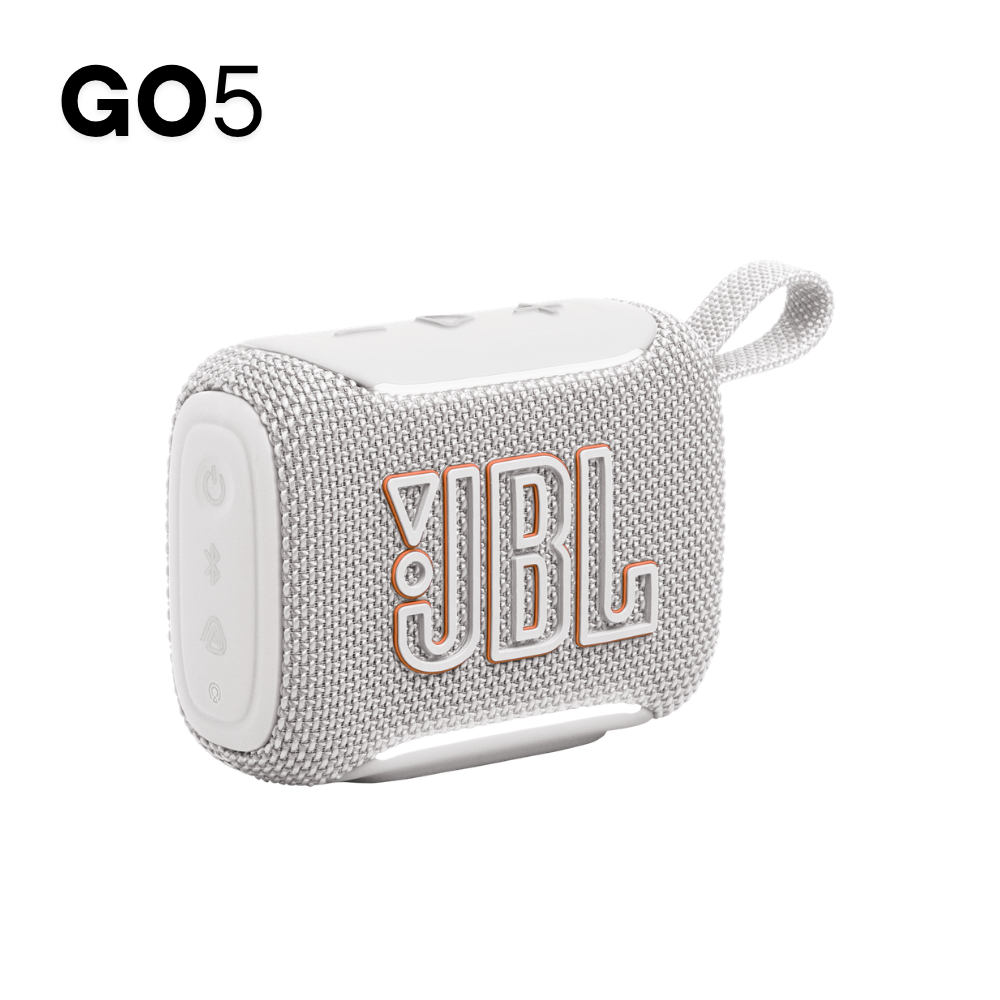 PARLANTE JBL GO5 BLANCO CON LUZ AMBIENTAL CON EMPAREJAMIENTO AIRTOUCH - 1
