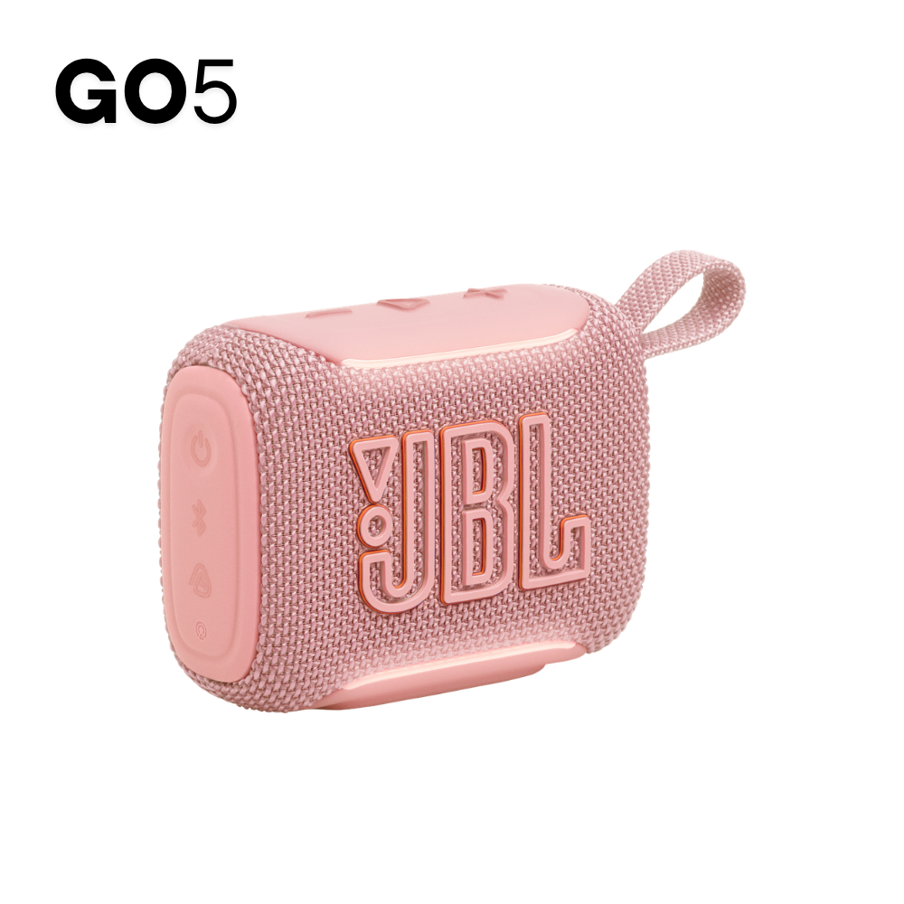PARLANTE JBL GO5 ROSA CON LUZ AMBIENTAL CON EMPAREJAMIENTO AIRTOUCH - 1
