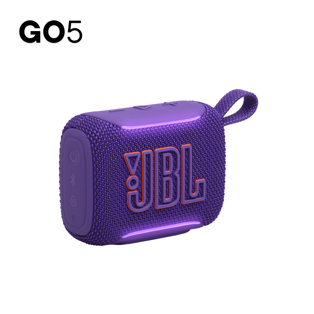 PARLANTE JBL GO5 MORADO CON LUZ AMBIENTAL CON EMPAREJAMIENTO AIRTOUCH - 1