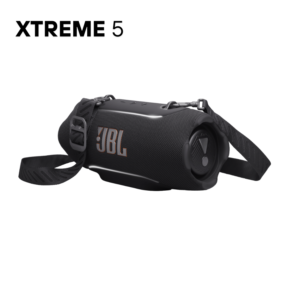 PARLANTE JBL XTREME 5 NEGRO CON LUZ AMBIENTAL Y POWER BANK INCORPORADO - 1