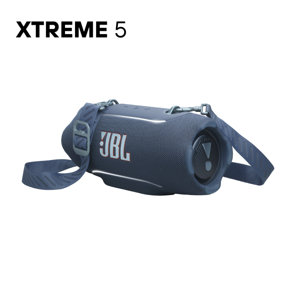 PARLANTE JBL XTREME 5 AZUL CON LUZ AMBIENTAL Y POWER BANK INCORPORADO - 1