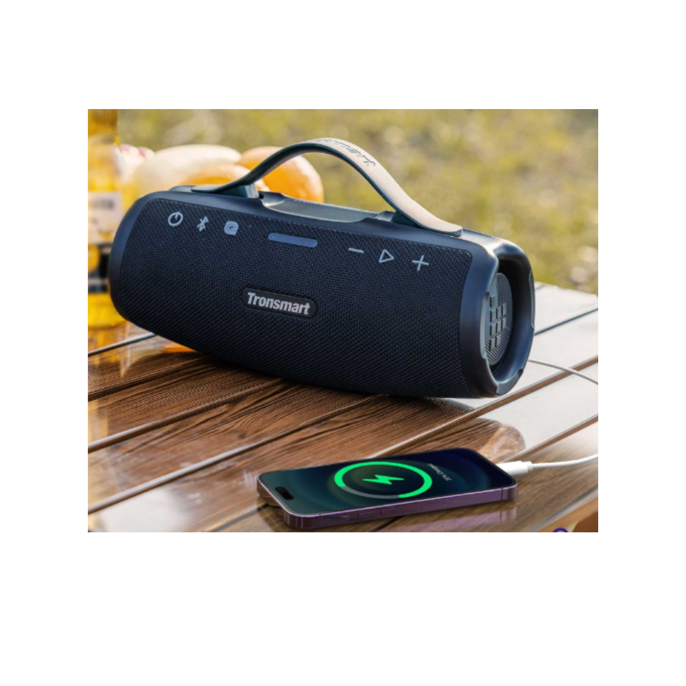 PARLANTE BLUETOOTH TRONSMART MIRTUNE S100 CON LUCES Y POWER BANK INCORPORADO COLOR NEGRO - 3