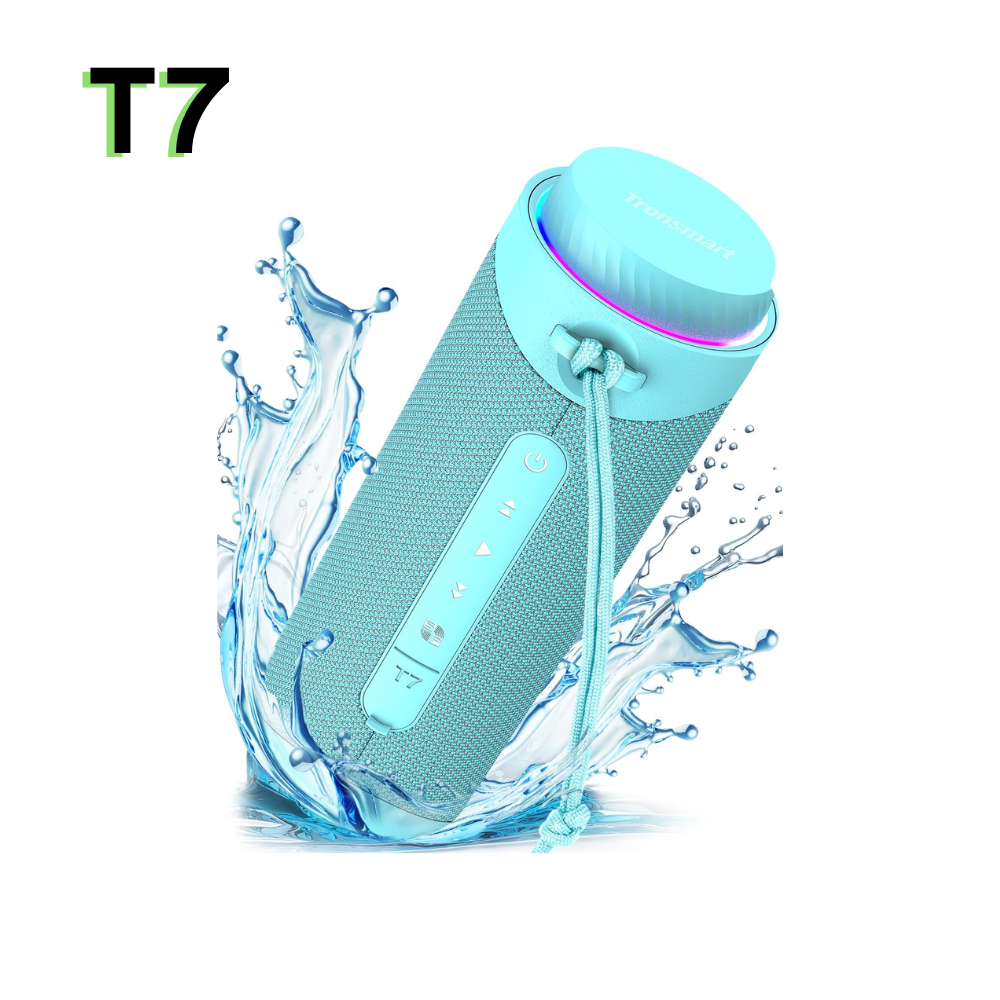 PARLANTE BLUETOOTH TRONSMART T7 DE 30W Y SONIDO 360º COLOR VERDE AGUA - 2