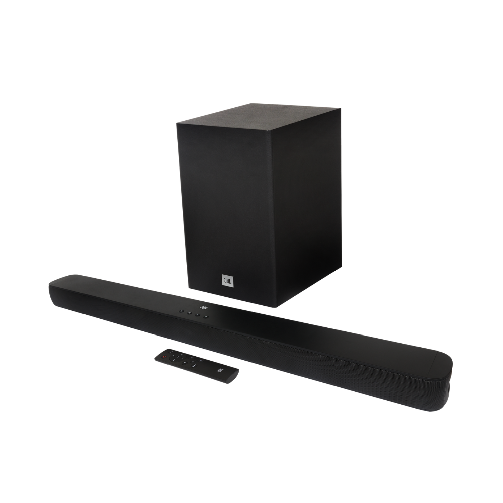 BARRA DE SONIDO JBL CINEMA SB180 BLUETOOTH Y HDMI CON SONIDO ENVOLVENTE DE 220W COLOR NEGRO - 1