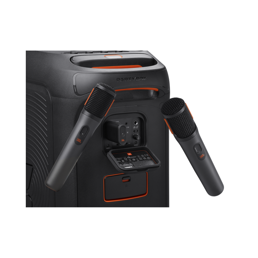 MICRÓFONO JBL PARTYBOX WIRELESS MIC DE 2.4GHZ DE SONIDO CLARO Y MINIMIZA EL RUIDO COLOR NEGRO - 4