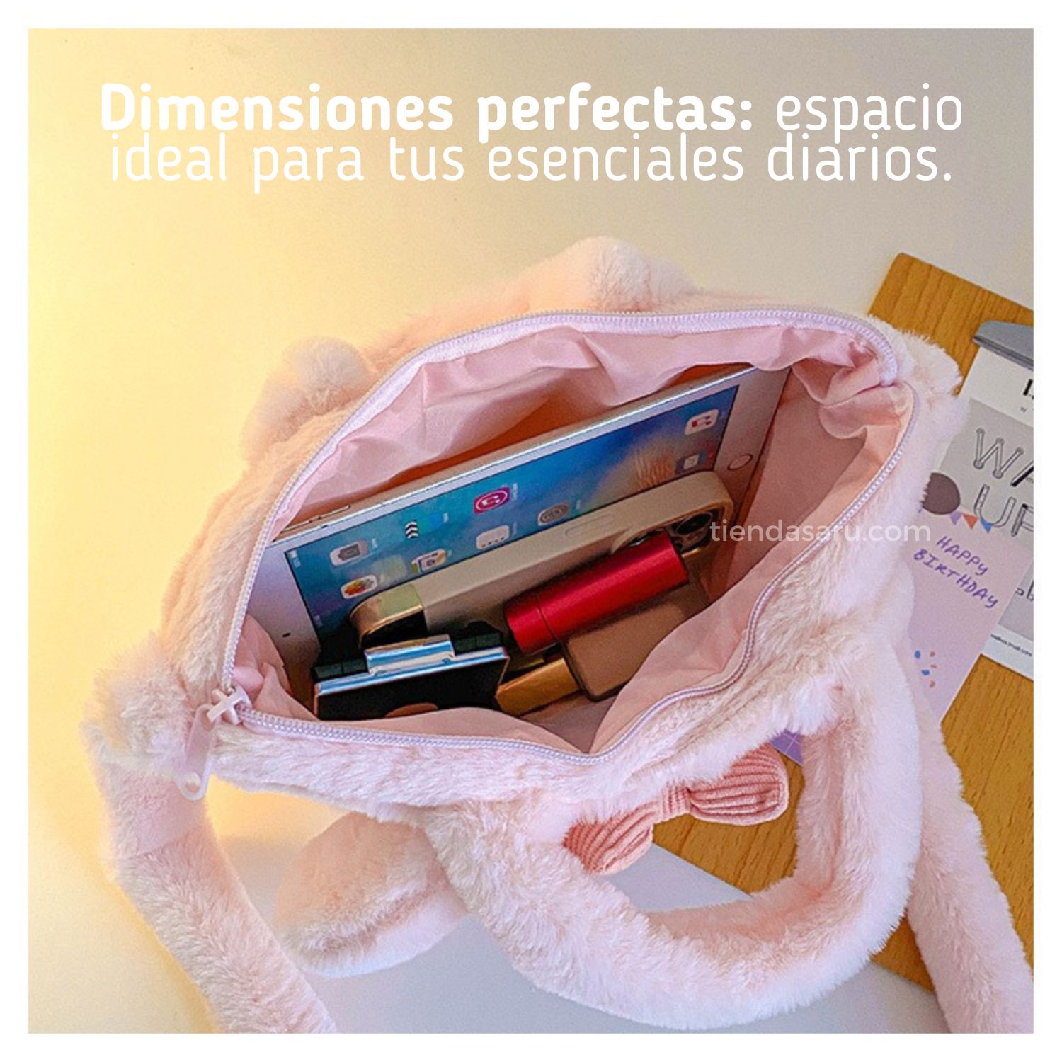 BOLSO DE FELPA SANRIO KUROMI - 6