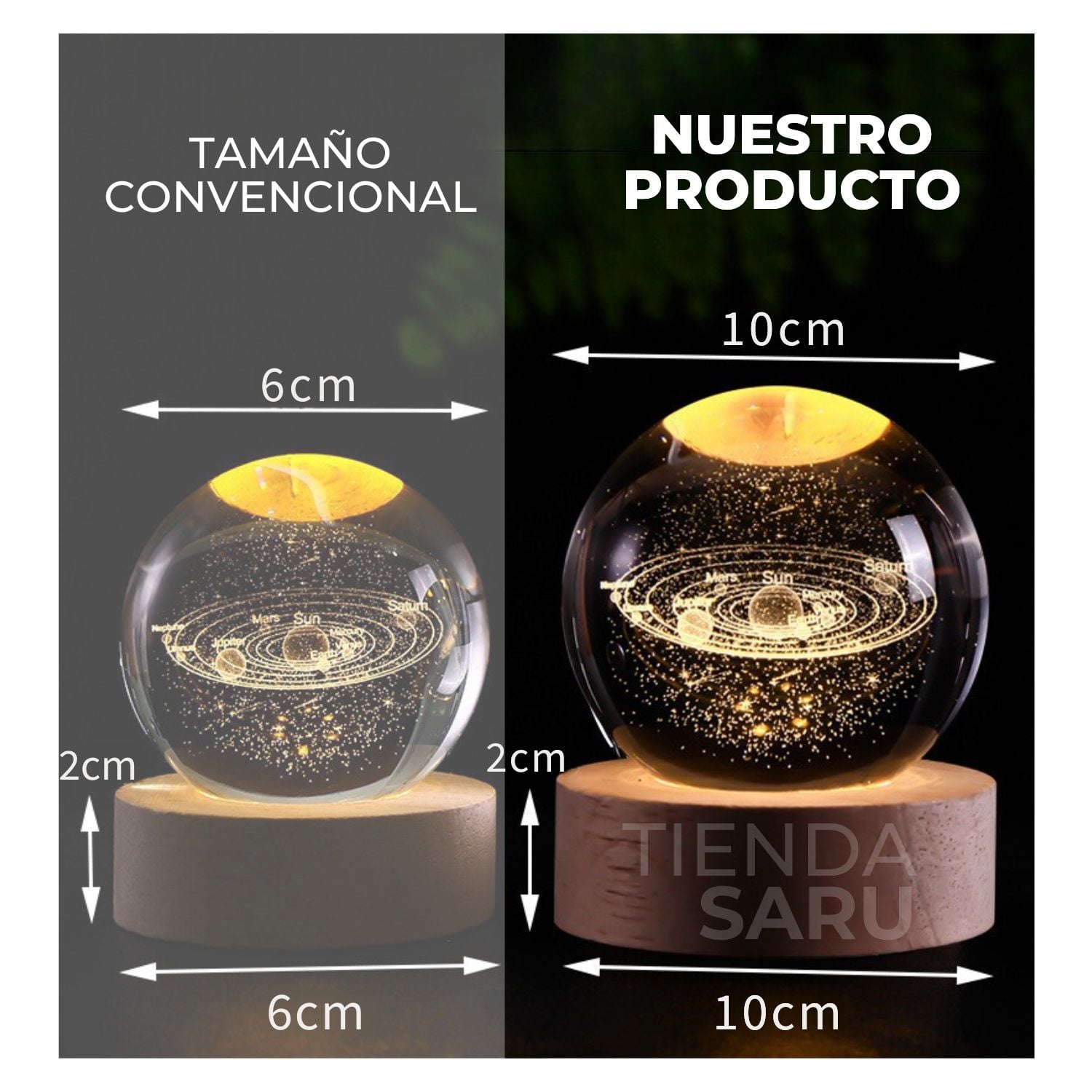 ESFERA LAMPARA ASTRONAUTA 10 CM - 3