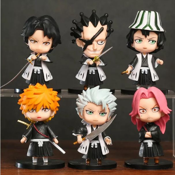 FIGURAS DE COLECCION BLEACH 6 PIEZAS 10 CM - 1