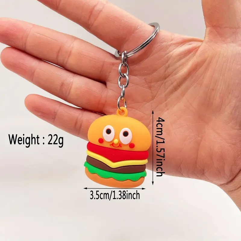 DOCENA DE LLAVEROS COMIDA CHATARRA PARA SORPRESA DE CUMPLEAÑOS - 2