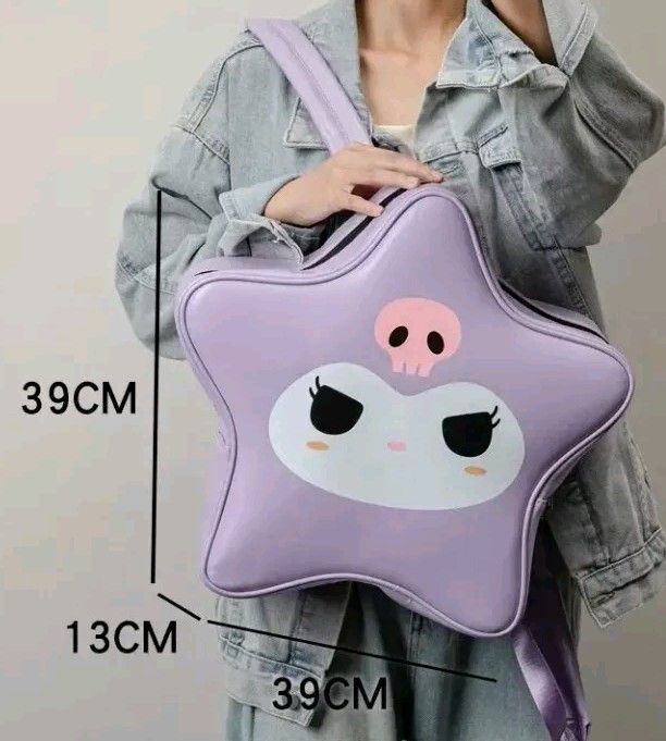 MOCHILA KUROMI ESTRELLA CUERO PU 37 CM - 2