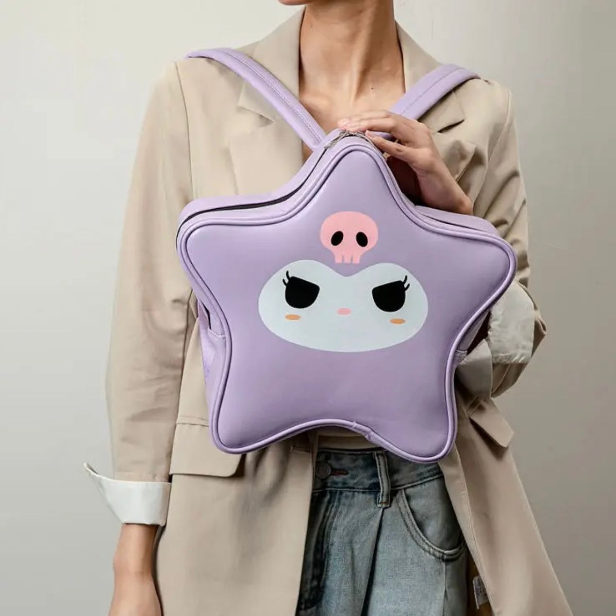 MOCHILA KUROMI ESTRELLA CUERO PU 37 CM - 7