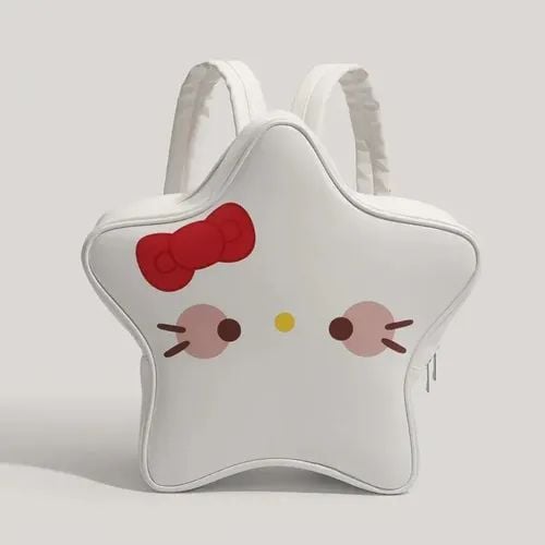 MOCHILA HELLO KITTY ESTRELLA CUERO PU 37 CM - 1