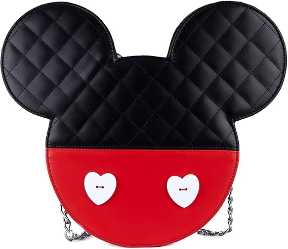 cartera minnie mickey mouse loungefly crossbody cuero pu - 4
