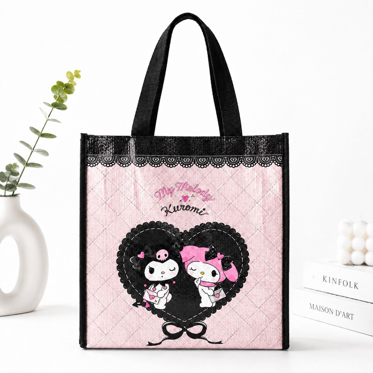 BOLSA ECOLÓGICA REUTILIZABLE MY MELODY Y KUROMI SANRIO JAPÓN - 1