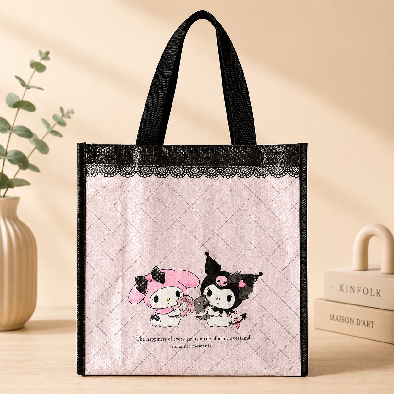 BOLSA ECOLÓGICA REUTILIZABLE MY MELODY Y KUROMI SANRIO JAPÓN - 2