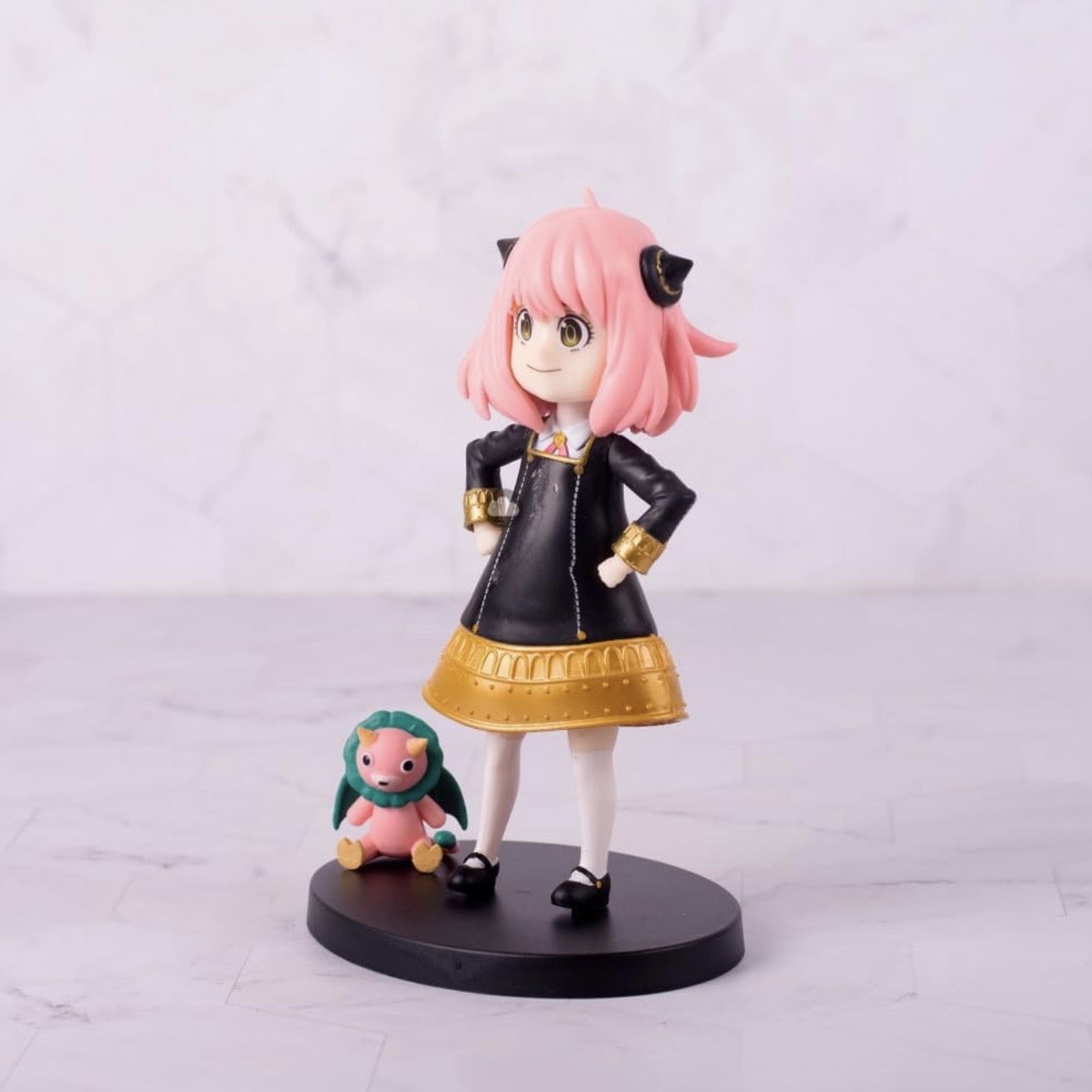 FIGURA DE COLECCIÓN ANYA FORGER – SPY X FAMILY 17 CM | INCLUYE CABEZAS INTERCAMBIABLES Y SEÑOR QUIMERA - 3