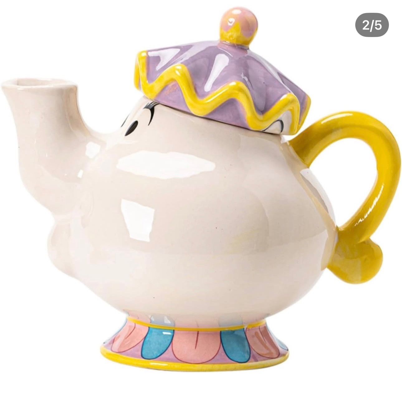 SET TETERA Y TAZAS SEÑORA POTTS Y CHIP LA BELLA Y LA BESTIA - 6