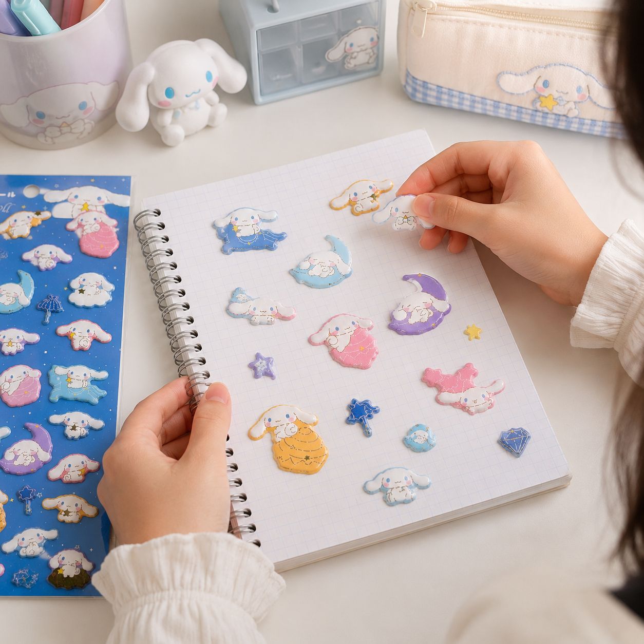 SET DE STICKERS 3D CINNAMOROLL SANRIO JAPÓN - 2