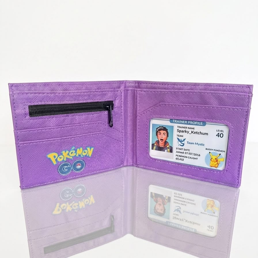 BILLETERA GENGAR POKÉMON DE CUERO PU CON EXTERIOR DE SILICONA - 2