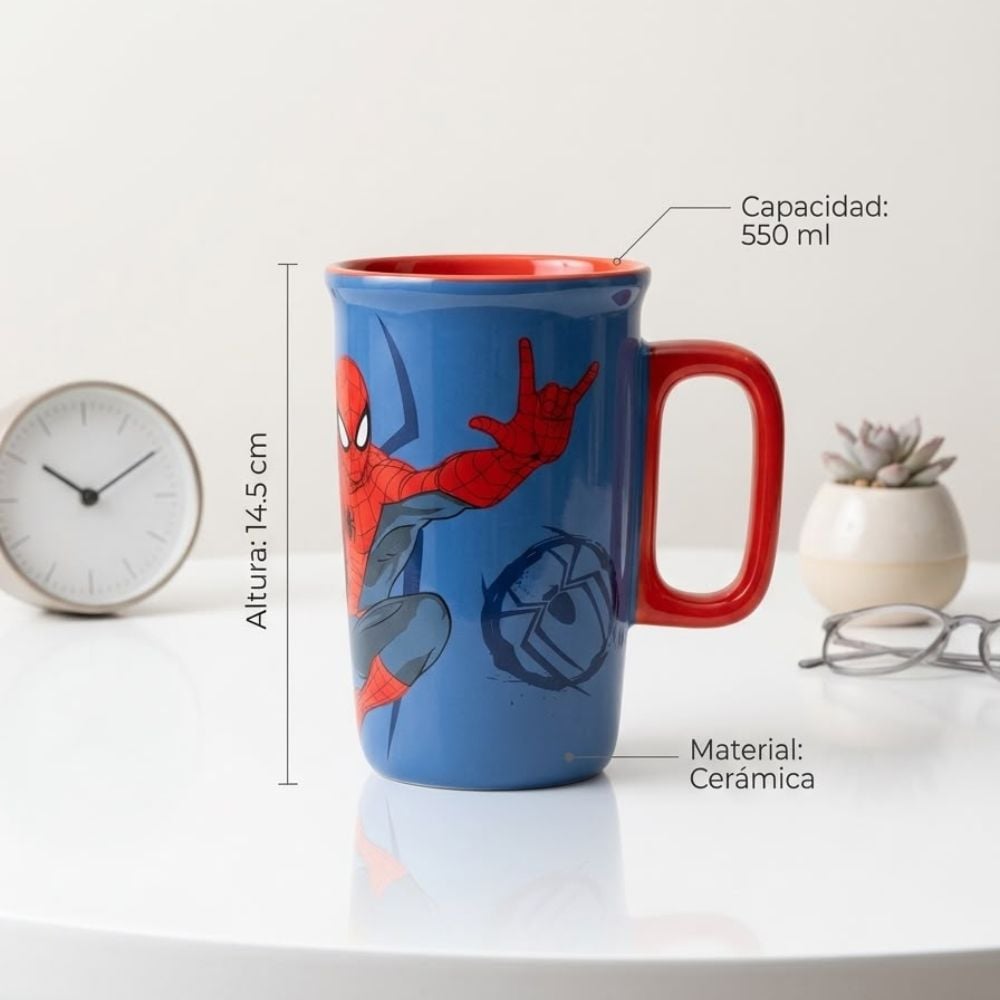 TAZA DE CERÁMICA SPIDERMAN MARVEL 550 ML - 2