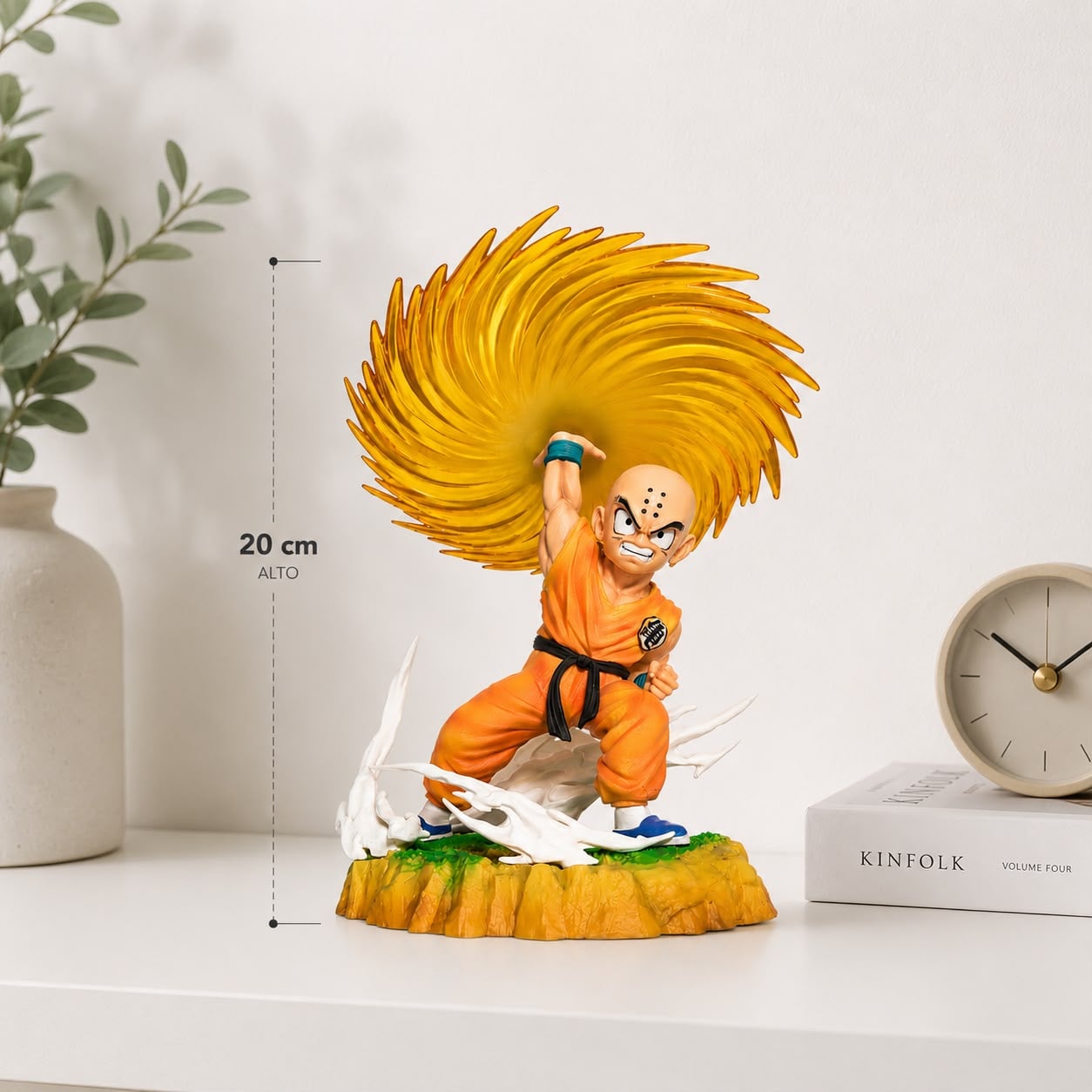 FIGURA DE COLECCIÓN KRILIN KIENZAN DRAGON BALL Z PVC 20 CM - 2