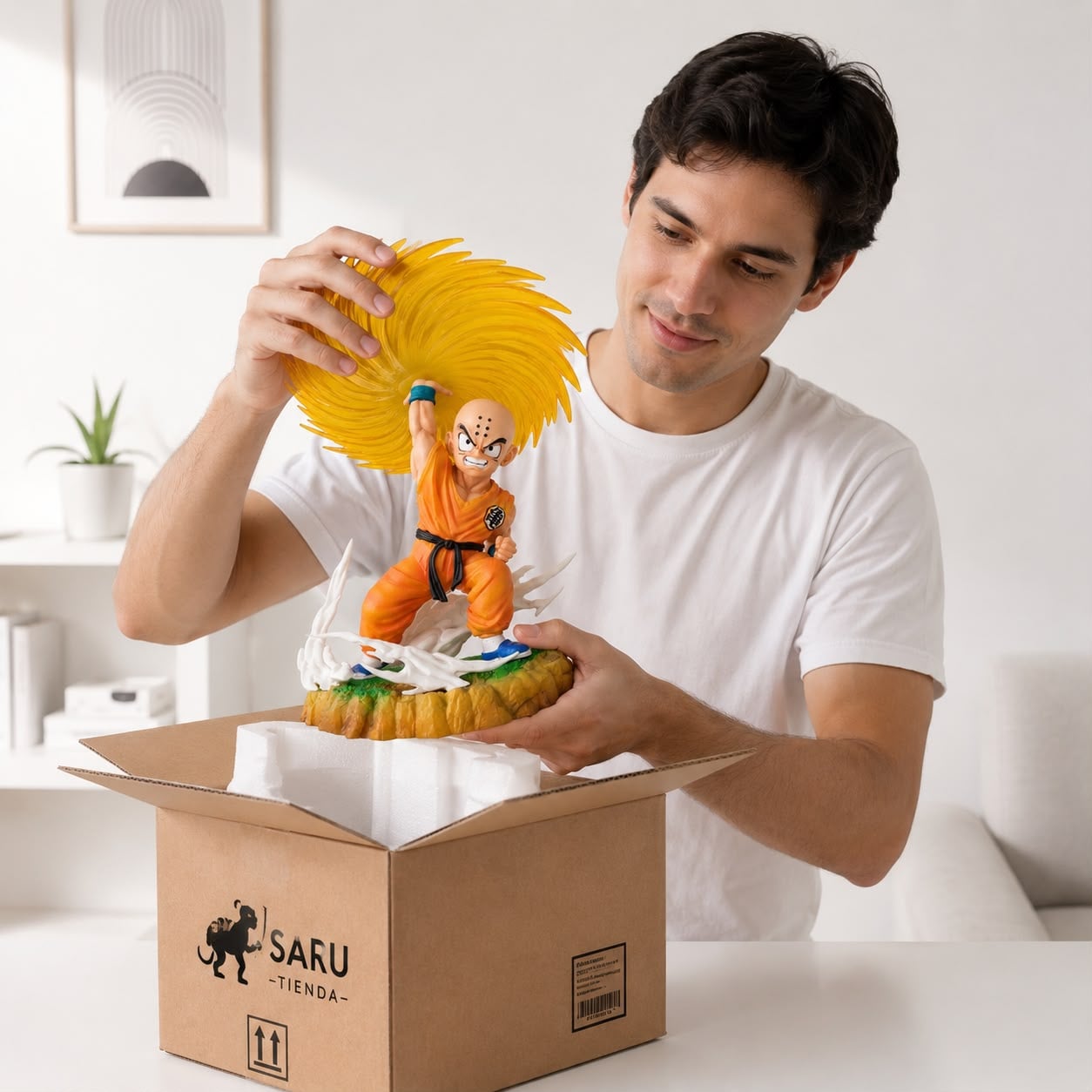 FIGURA DE COLECCIÓN KRILIN KIENZAN DRAGON BALL Z PVC 20 CM - 3