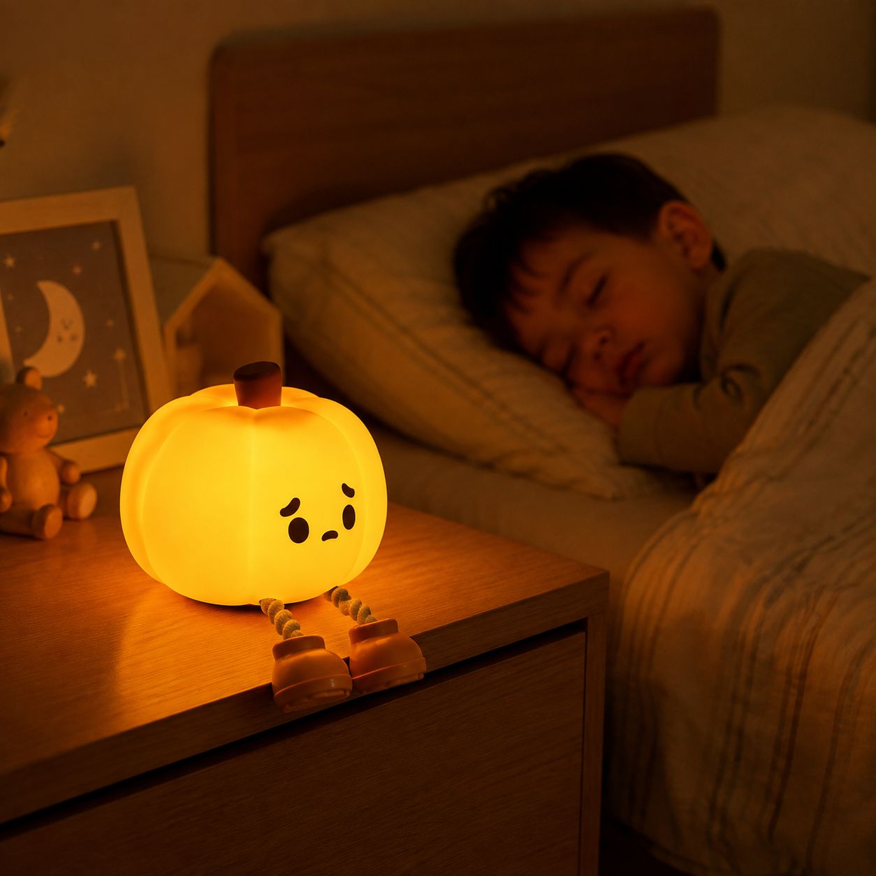 LÁMPARA INFANTIL CALABAZA INALÁMBRICA - 5