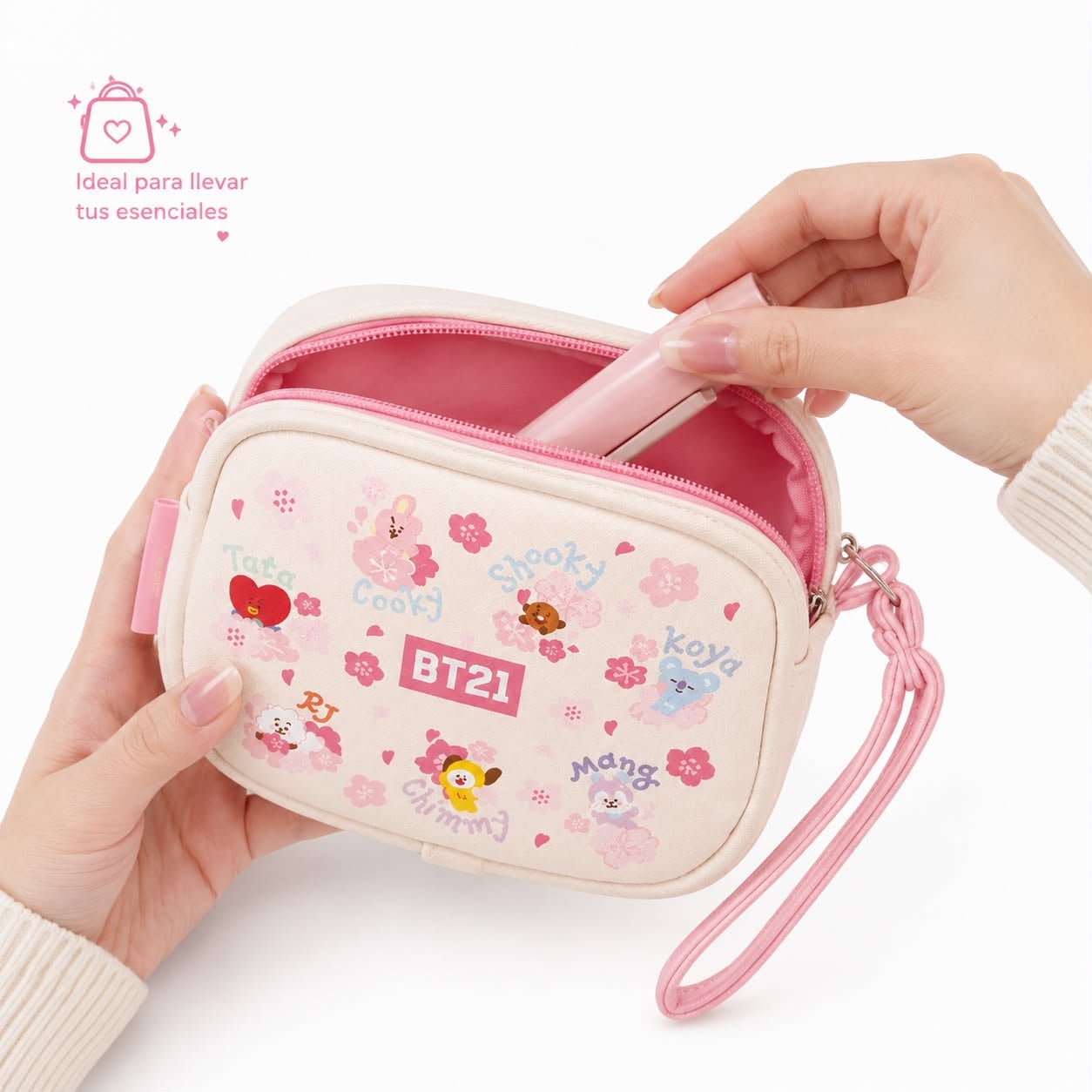 NECESER BT21 LINE FRIENDS CHERRY BLOSSOM COLLECTION 15 CM - 3