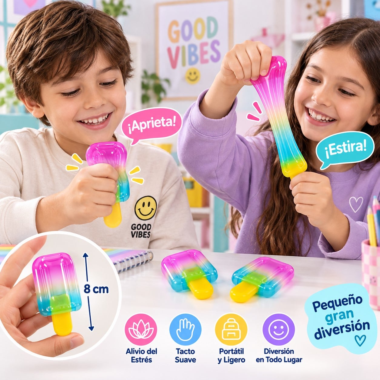 SQUISHY PALETA DE HELADO ANTIESTRÉS 8 CM - 3