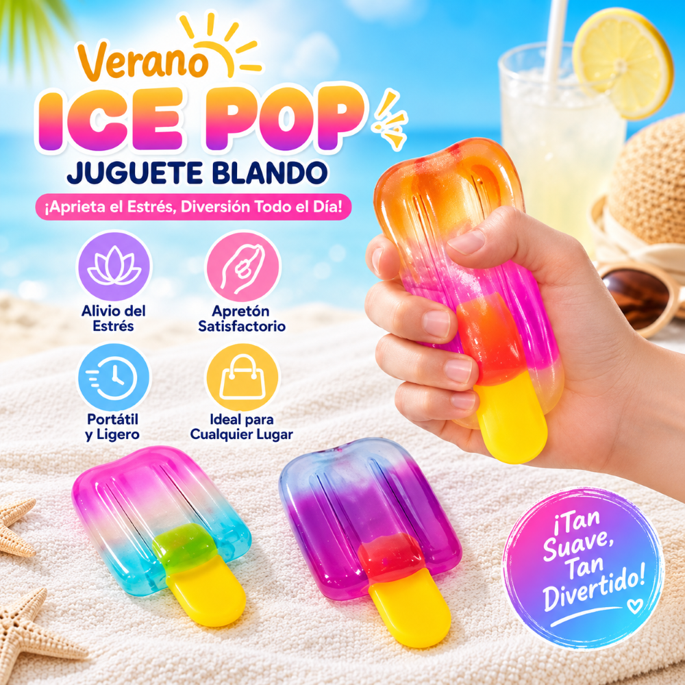 SQUISHY PALETA DE HELADO ANTIESTRÉS 8 CM - 4