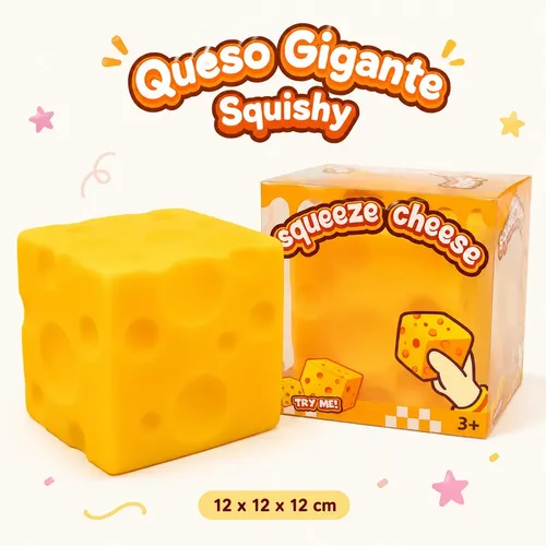 SQUISHY QUESO JUMBO JUGUETE SENSORIAL ANTIESTRÉS - 6