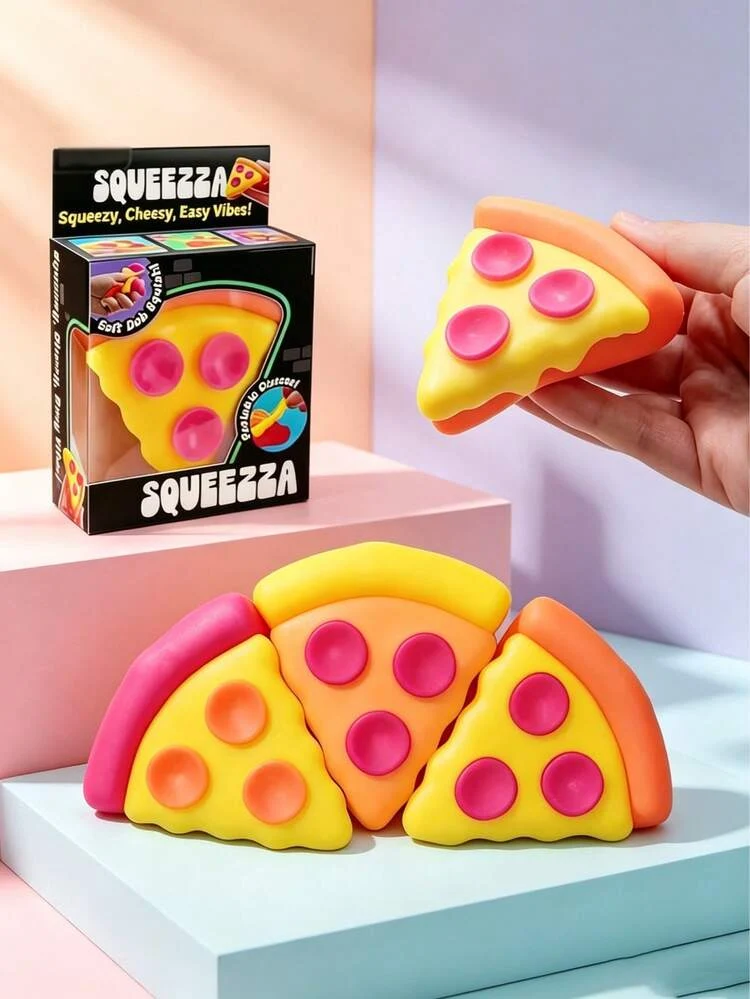 SQUISHY PIZZA 9 CM JUGUETE SENSORIAL ANTIESTRÉS - 5