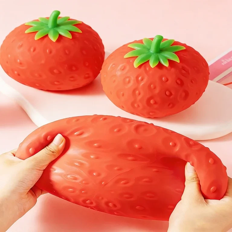 SQUISHY FRESA JUMBO 12 CM JUGUETE SENSORIAL ANTIESTRÉS - 3