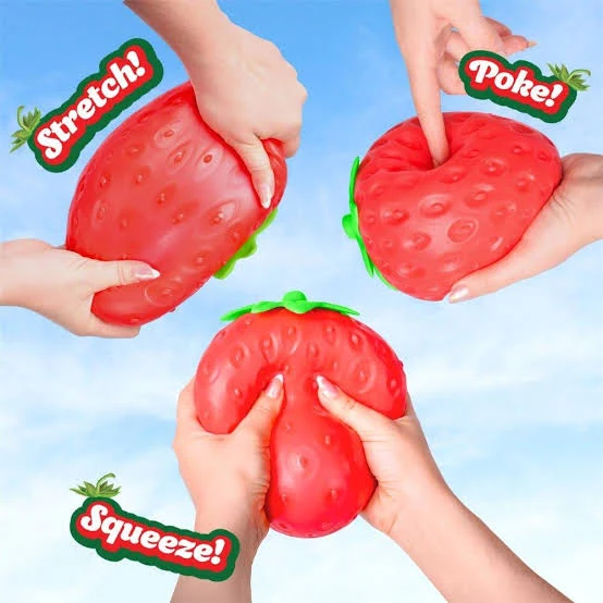 SQUISHY FRESA JUMBO 12 CM JUGUETE SENSORIAL ANTIESTRÉS - 4