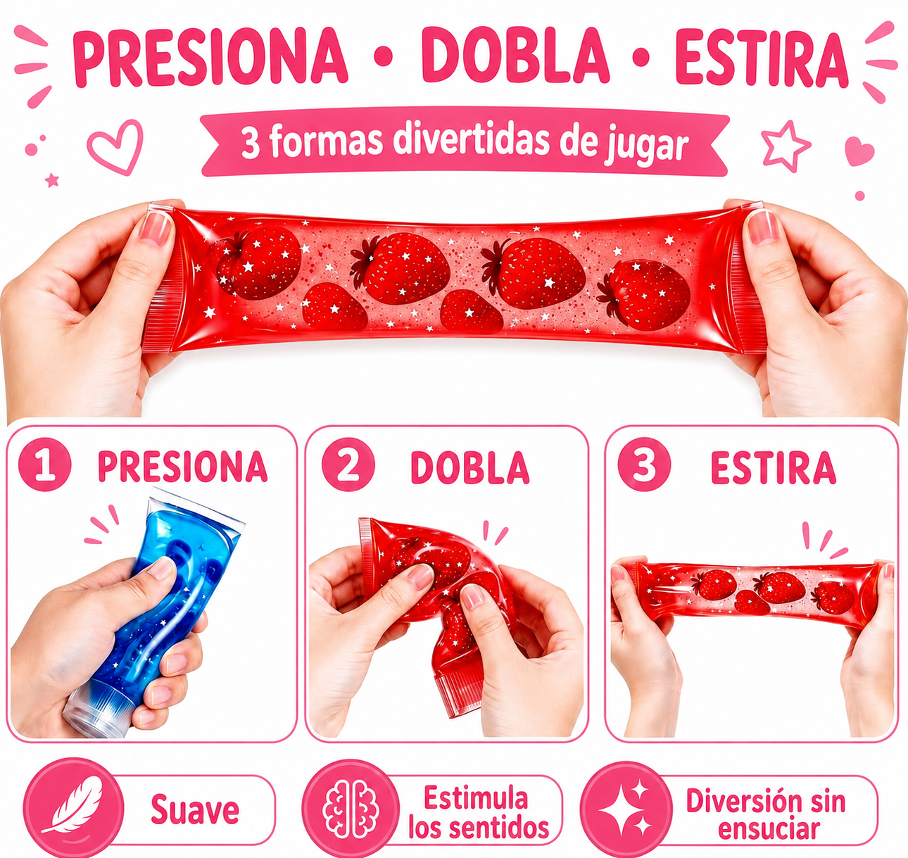 SQUISHY SENSORIAL PASTA DENTAL ANTIESTRÉS 10 CM - 3