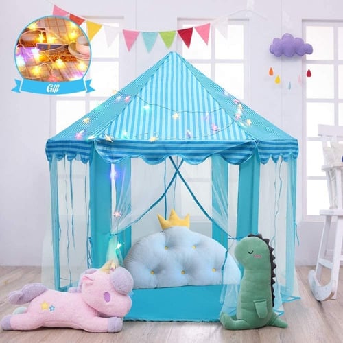 CARPA DIVERTITOYS CASTILLO PRINCESA CON LUCES MODELO TUL - TURQUESA - 3