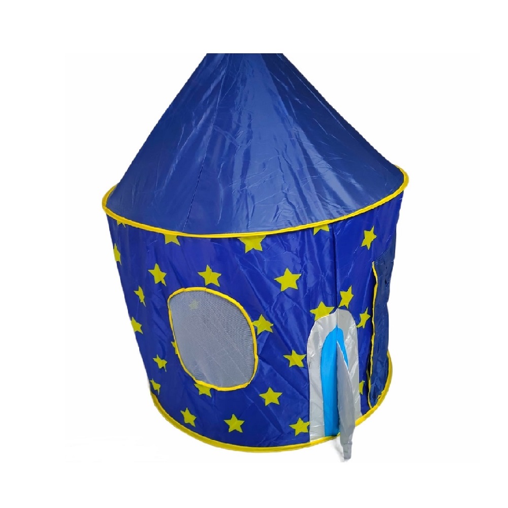 CASTILLO CARPA DIVERTITOYS MODELO COHETE COLOR AZUL ARMABLE, PARA NIÑOS - 4