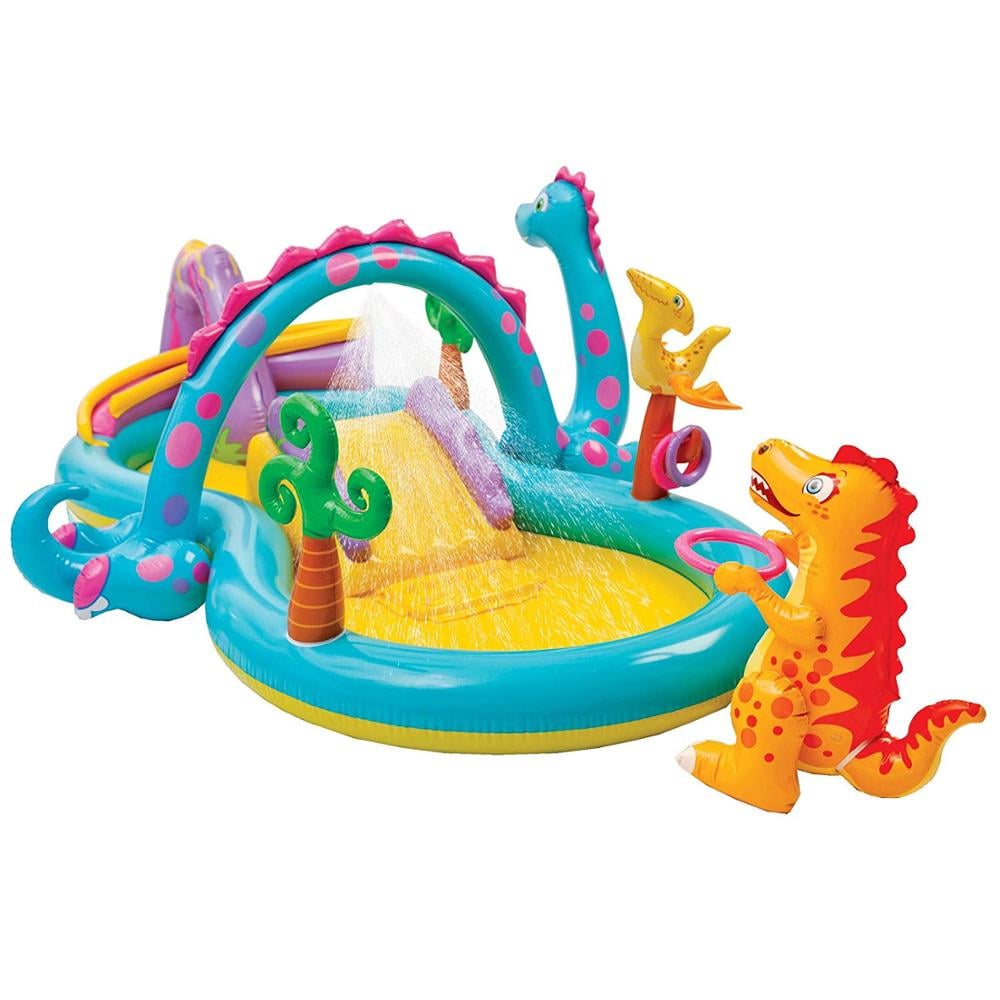 INTEX - PISCINA INFLABLE  CON CENTRO DE JUEGOS DINOLAND - 1