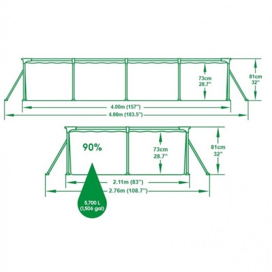 BESTWAY - PISCINA ESTRUCTURAL 400X211X81CM - 2