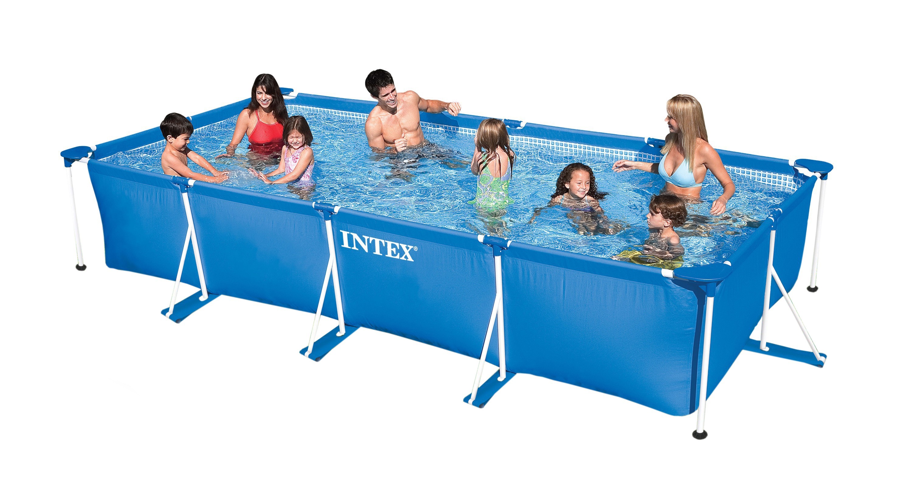 PISCINA ESTRUCTURAL FAMILIAR RECTANGULAR 450X220X84 - INTEX - 1