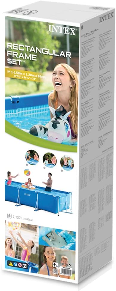 PISCINA ESTRUCTURAL FAMILIAR RECTANGULAR 450X220X84 - INTEX - 4