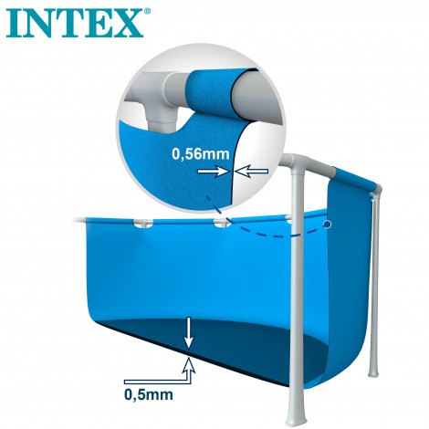 INTEX - PISCINA ESTRUCTURAL RECTANGULAR 220X150X60 CM - 3