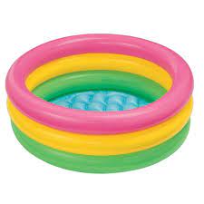 INTEX - PISCINA INFLABLE 3 AROS CON BASE INFLABLE MULTICOLOR - 1