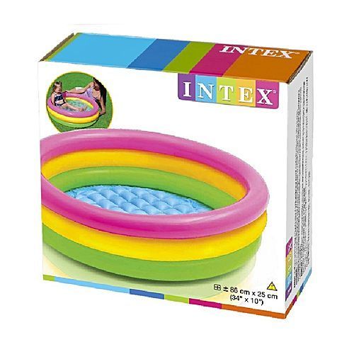 INTEX - PISCINA INFLABLE 3 AROS CON BASE INFLABLE MULTICOLOR - 3