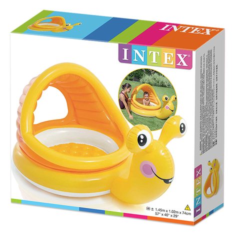 INTEX - PISCINA INFLABLE MODELO ORUGA CON BASE INFLABLE - 3