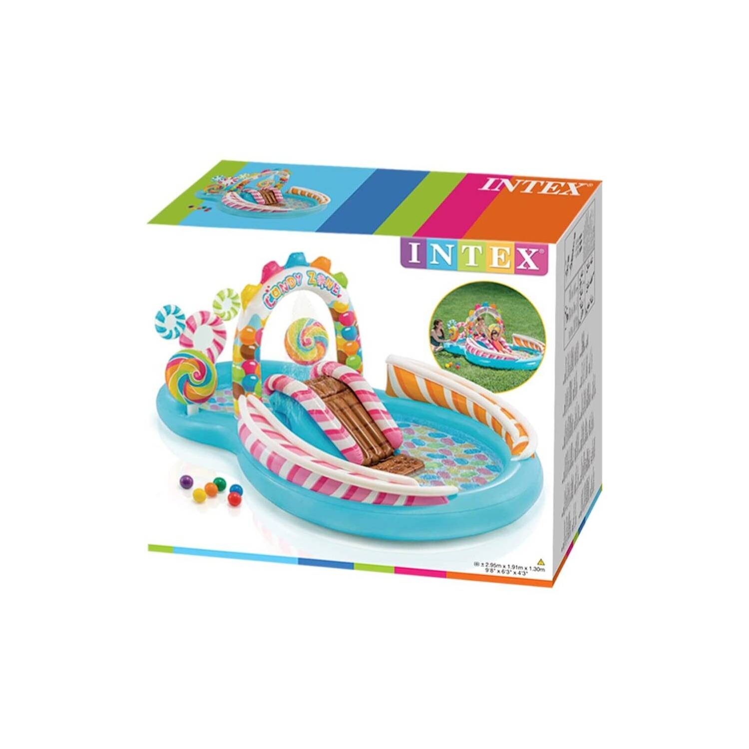 INTEX - PISCINA INFLABLE DE JUEGOS CANDY ZONE - 4