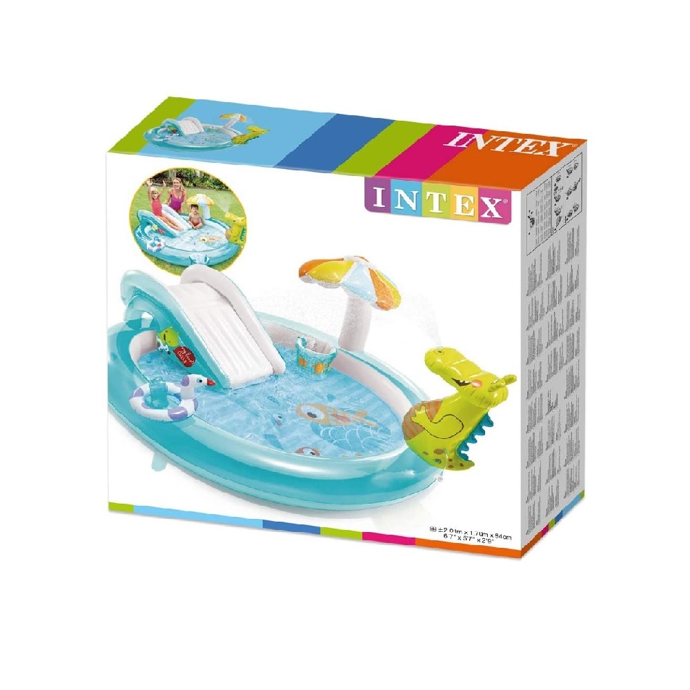 INTEX - PISCINA BAÑERA INFLABLE CENTRO DE JUEGOS DRAGON - 4