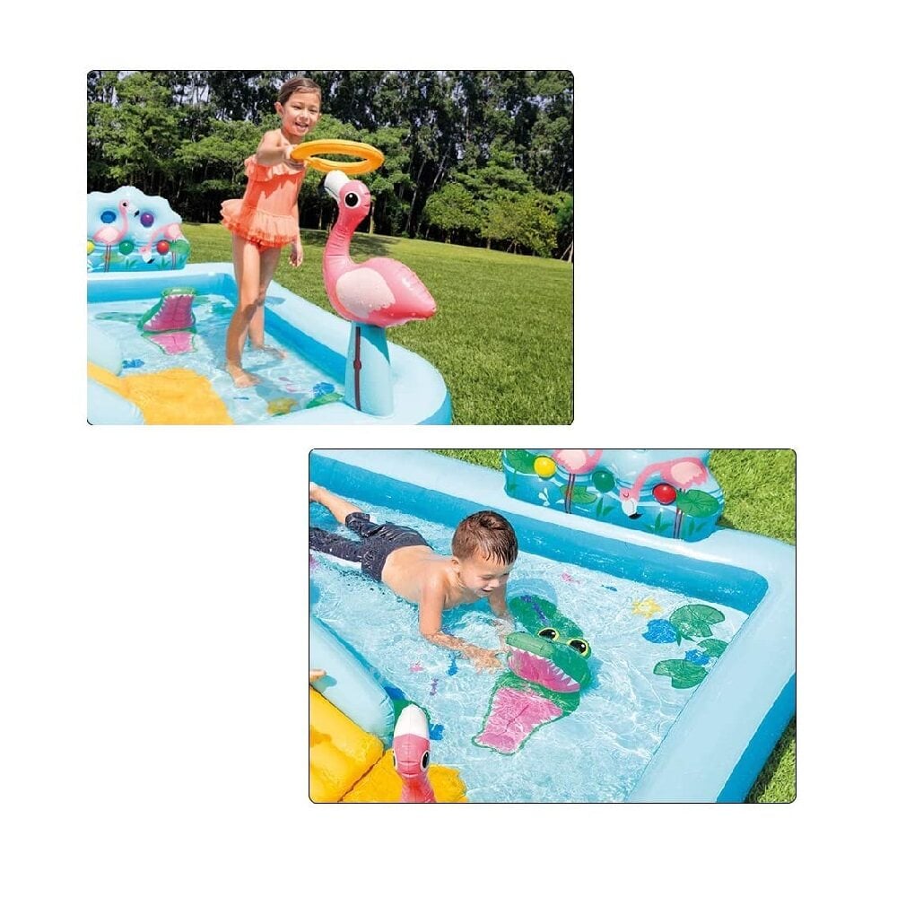 PISCINA INFLABLE JUEGOS AVENTURA ACUÁTICA EN LA JUNGLA - 2