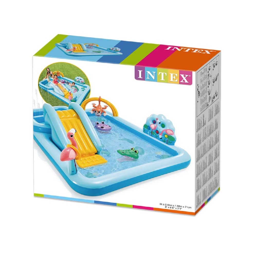 PISCINA INFLABLE JUEGOS AVENTURA ACUÁTICA EN LA JUNGLA - 3